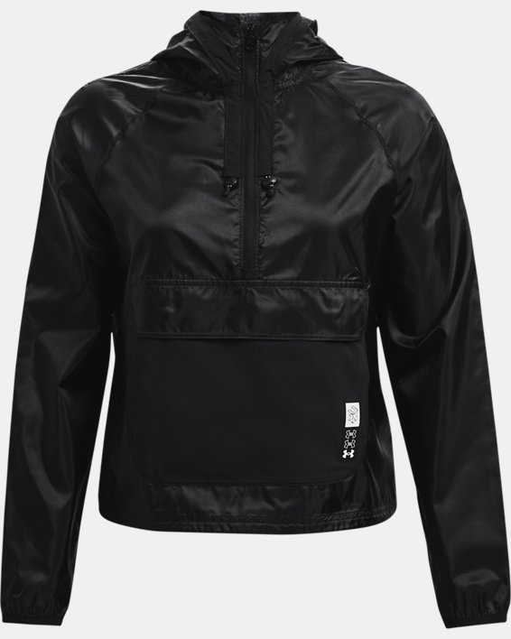 เสื้อแจ็คเก็ต UA Run Anywhere Anorak สำหรับผู้หญิง, Black, pdpMainDesktop image number 8